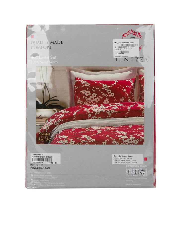 Rise Scarlet Queen Size Bed Sheet