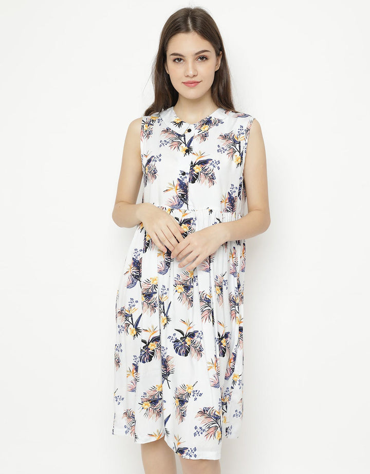 COLORFUL PALM DRESS