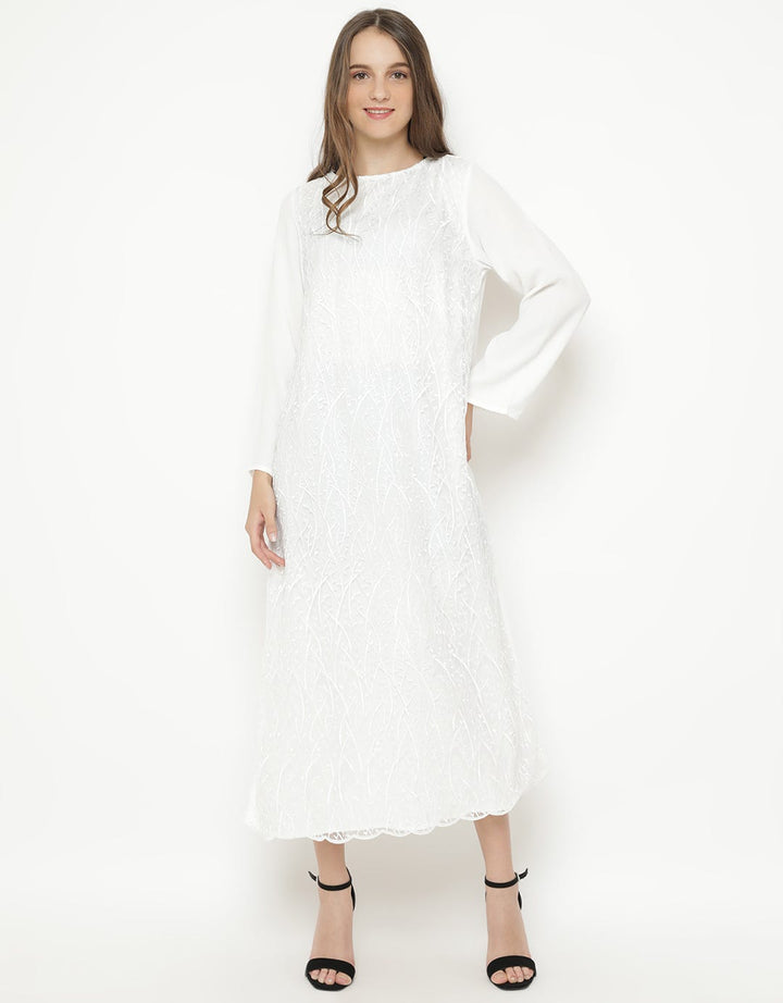 L/S GAMISH LACE W BE