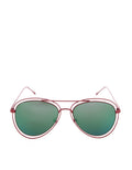 EYE-CON Round Lense Sunglasses - Abu-abu dan Silver