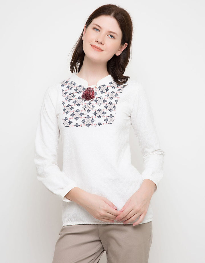 LEB TOP KNIT PRT ETH
