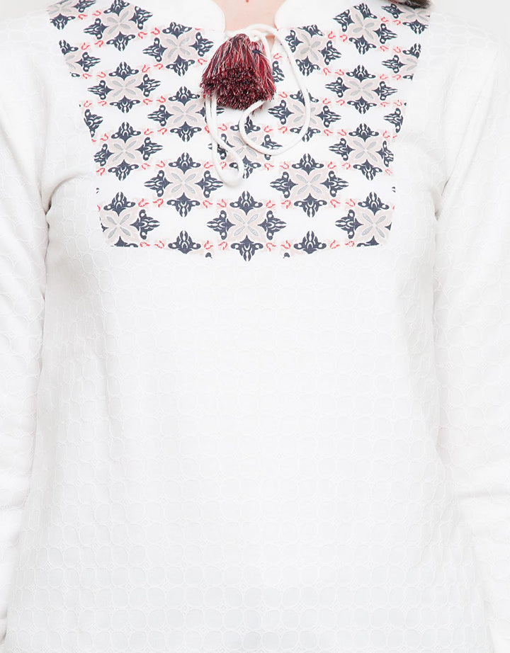 LEB TOP KNIT PRT ETH