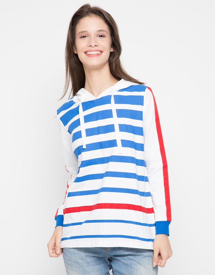 Hassenda Sweater Hoodie Print Stripes