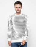 Third Day Co Sweater Casual Pria Dakir Katakana Stripe
