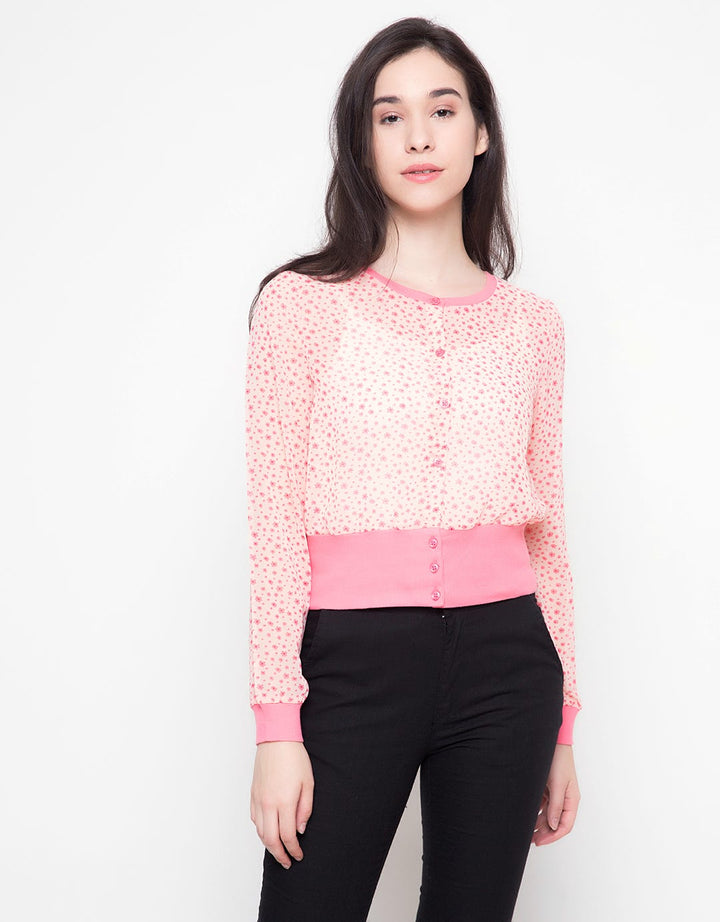 Ninety Degrees Tidi Flower Cardigan