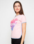 T Zone Short Sleeve Wording Regular Boxy Girly