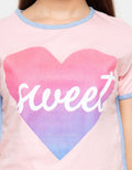 T Zone Short Sleeve Wording Regular Boxy Girly