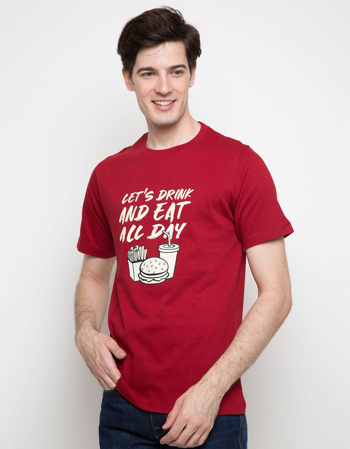 T Zone T-Shirt Food And Drink Lets