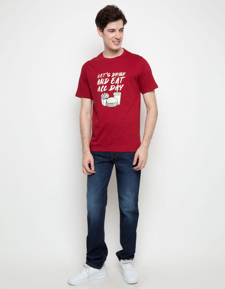 T Zone T-Shirt Food And Drink Lets