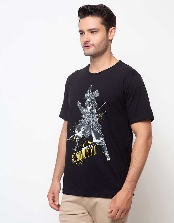 T Zone Short Sleeve T-Shirt Print Thema Samurai - Fearless