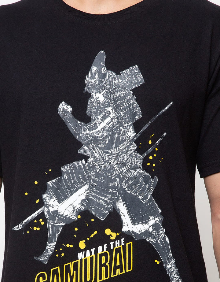 T Zone Short Sleeve T-Shirt Print Thema Samurai - Fearless