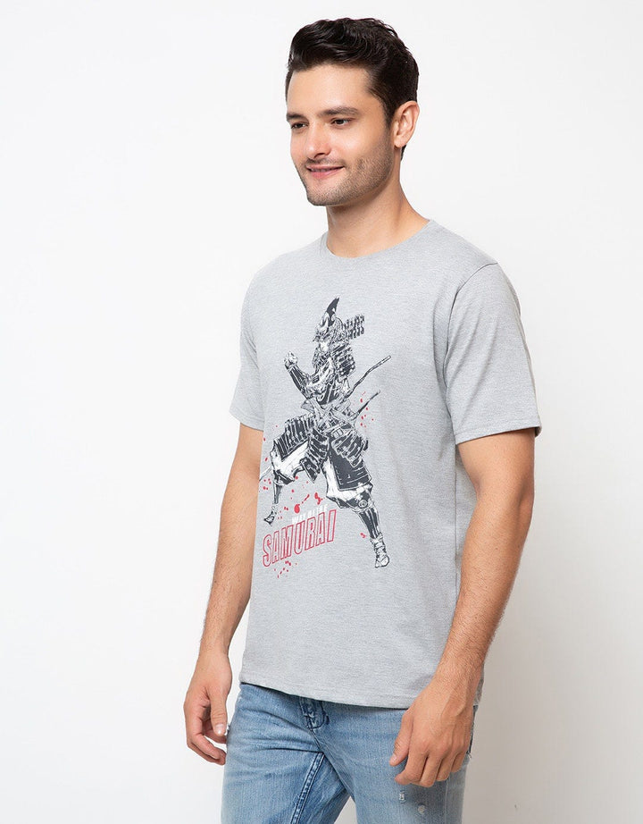 T Zone Short Sleeve T-Shirt Print Thema Samurai - Fearless