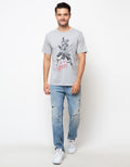T Zone Short Sleeve T-Shirt Print Thema Samurai - Fearless