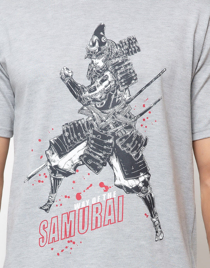 T Zone Short Sleeve T-Shirt Print Thema Samurai - Fearless