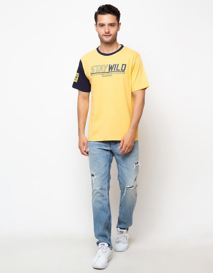 TSHIRT COMBINATION TAN