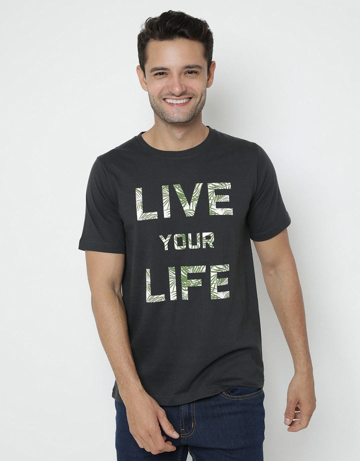 TEXTURE PRINT TSHIRT