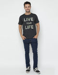 TEXTURE PRINT TSHIRT