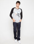 RAGLAN LONG PRINT MO