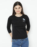 T Zone Kaos Print Cartoon Wanita