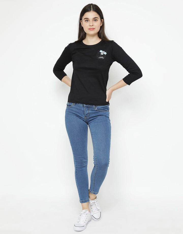 T Zone Kaos Print Cartoon Wanita