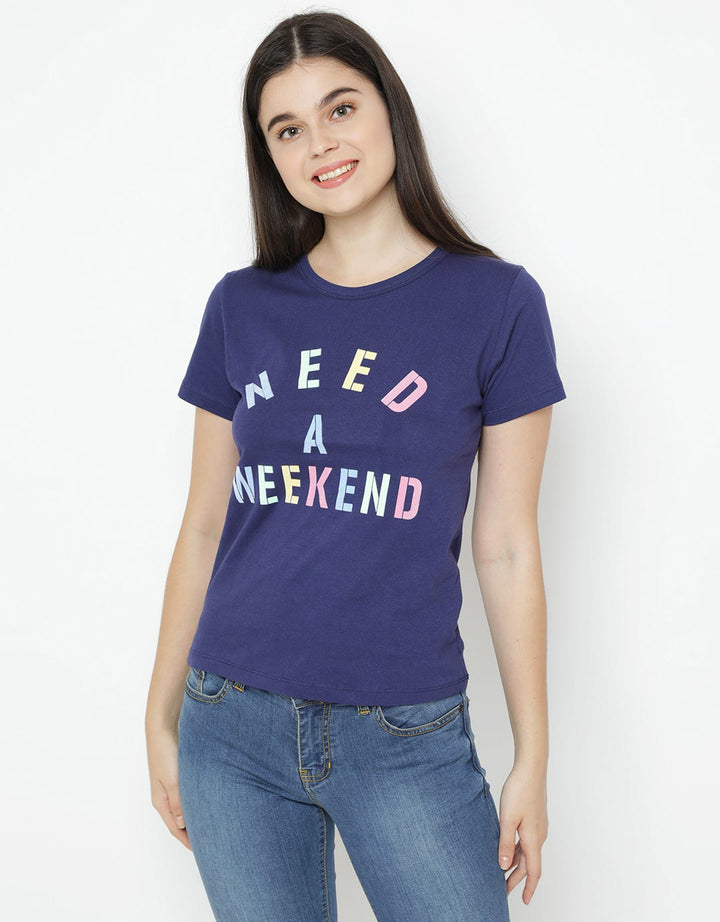 T Zone Kaos Wording Wanita