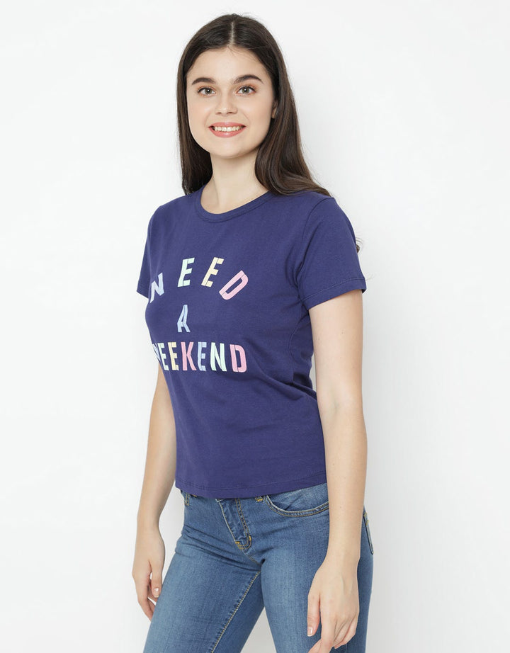 T Zone Kaos Wording Wanita