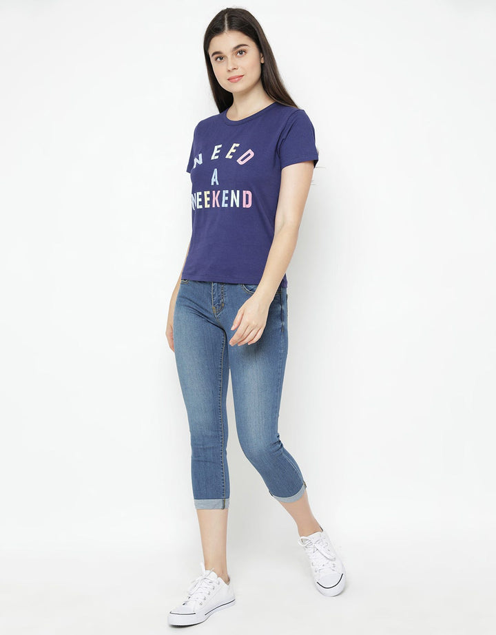 T Zone Kaos Wording Wanita