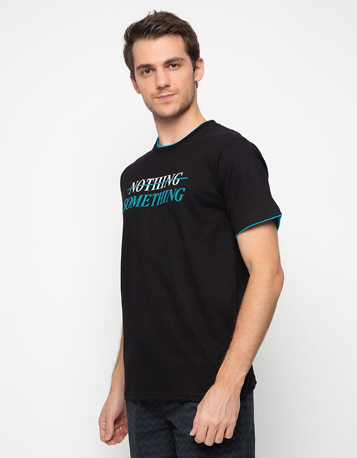 T Zone T-Shirt Wording Nothing Vs Something
