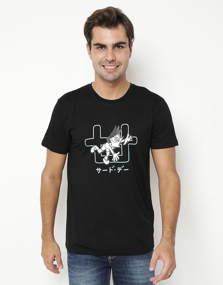 Third Day Co Doraemon Suneo Outline Logo Kaos