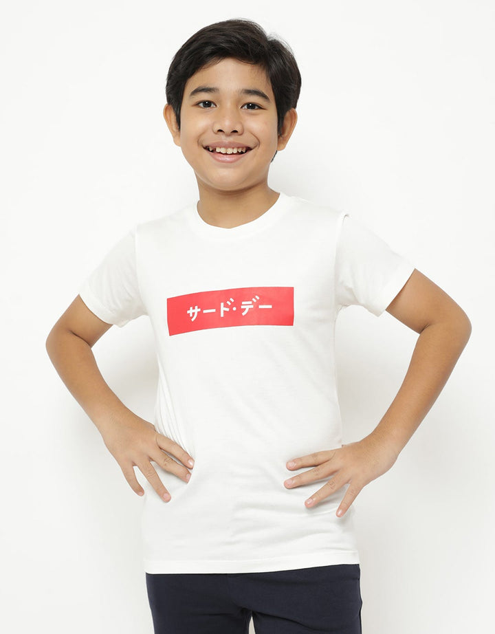 Third Day Co Kaos Anak Katakana Merah Inverted