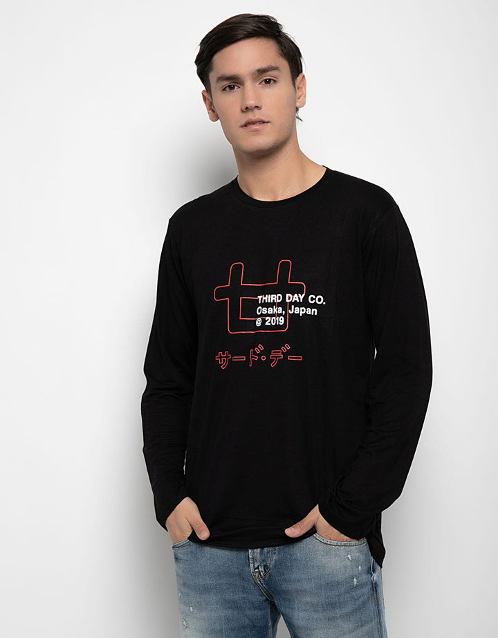Third Day Co Long Sleeve Thirddayco Overlay Outline Logo