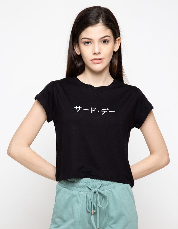 Third Day Co RCP Crop Top Katakana LTD13