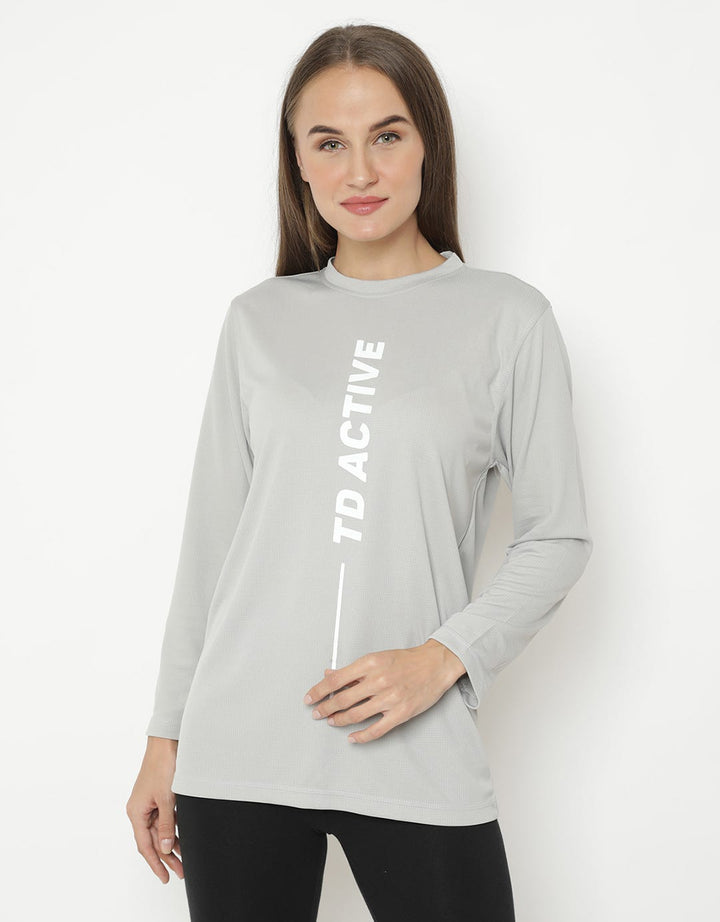 Third Day Co T-shirt Lengan Panjang Detail Print
