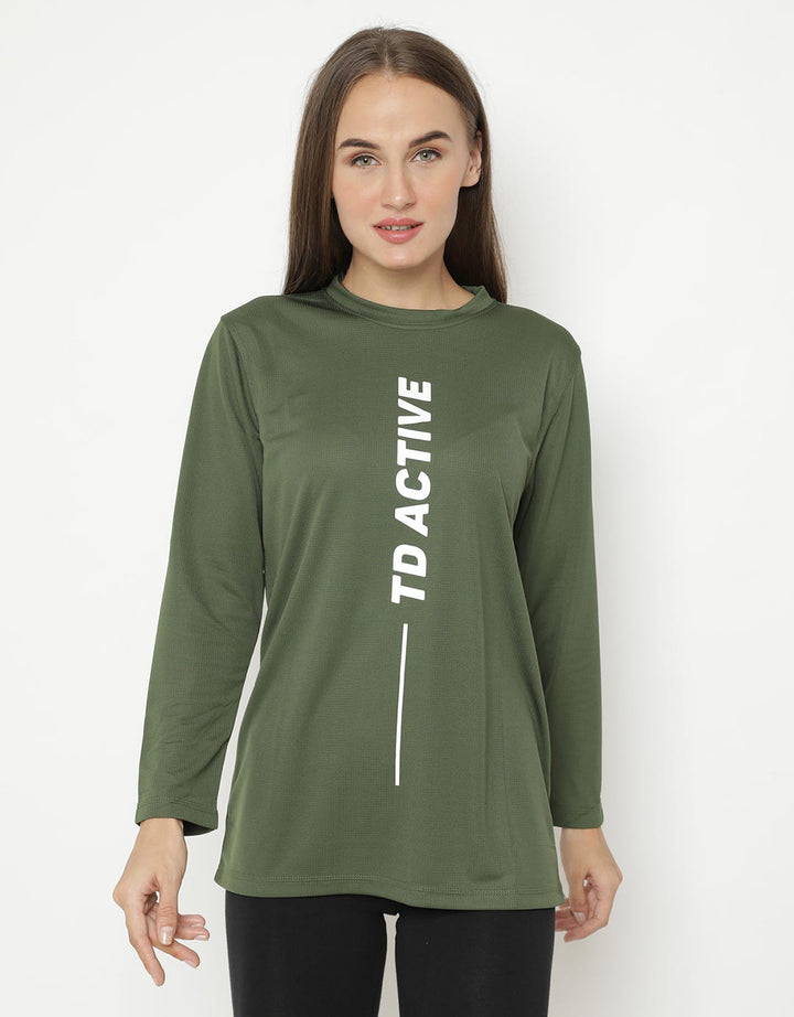 Third Day Co T-shirt Lengan Panjang Detail Print