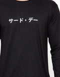 Third Day Co T-shirt Lengan Panjang Print Katakana
