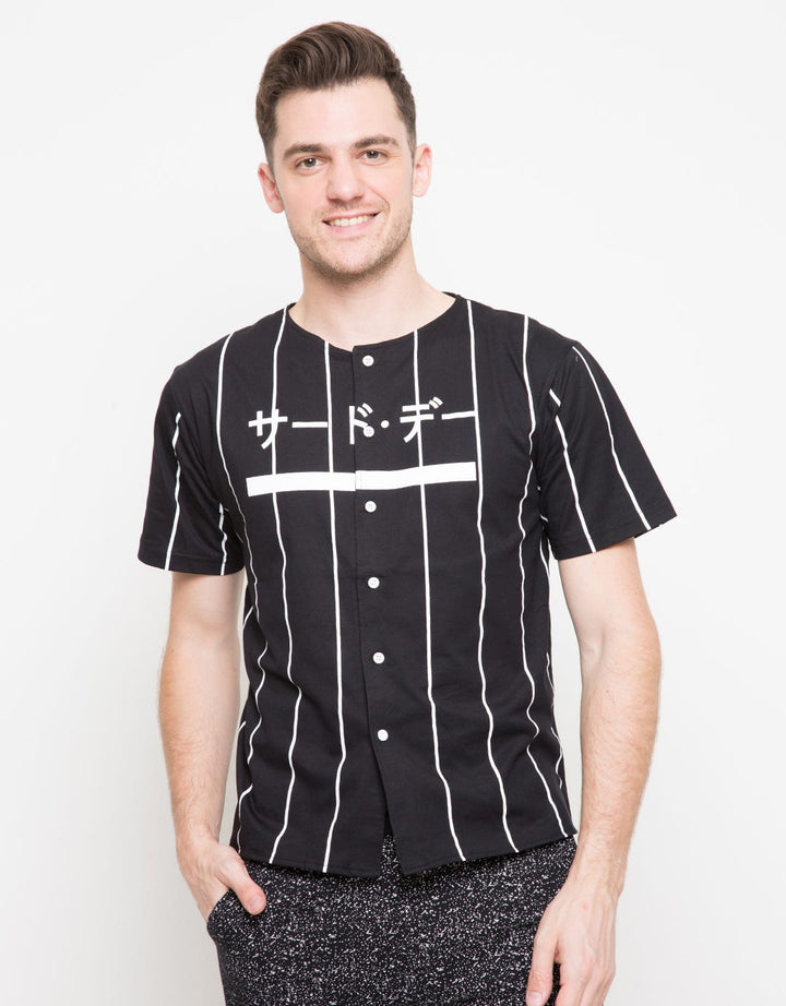 Third Day Co T-shirt Print Katakana Baseball Uniform