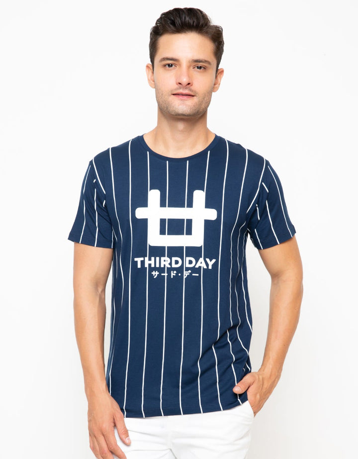 Third Day Co T-shirt Print Stripes & Logo