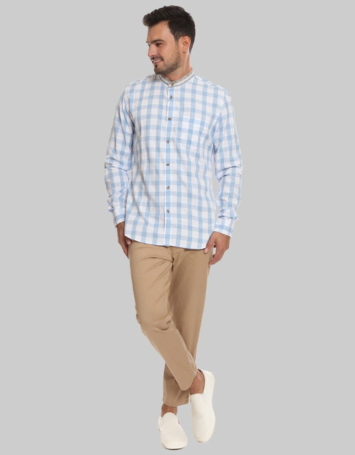 MOC Kemeja Koko Lengan Panjang Slim Fit Tobbee