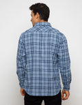 Triple Kemeja Flanel Lengan Panjang Slim Fit (Ls 422 Nvy)
