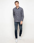 Triple Kemeja Flanel Lengan Panjang Slim Fit (Ls 439 Dgr)