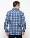 Triple Kemeja Flanel Lengan Panjang Slim Fit (Ls 441 Nvy)