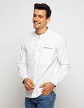 Triple Kemeja Koko Lengan Panjang Regular Fit (Ls Kk 351-Wht)