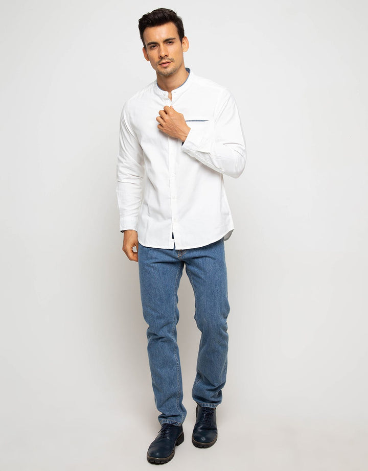 Triple Long Sleeve Koko Shirt Regular Fit (Ls Kk 351-Wht)