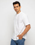 Triple Kemeja Koko Lengan Pendek Slim Fit (Ss Kk 431 Wht)