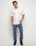 Triple Kemeja Koko Lengan Pendek Slim Fit (Ss Kk 431 Wht)