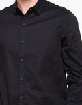 Triple Slim Fit Long Sleeve Shirt (Ls 412 Blk)