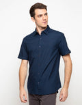 Triple Slim Fit Short Sleeve Shirt (Ss 432 Nvy)