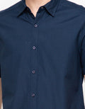Triple Slim Fit Short Sleeve Shirt (Ss 432 Nvy)