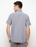 Triple Kemeja Lengan Pendek Slim Fit (Ss Mc 407 Gry)