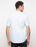 Triple Kemeja Lengan Pendek Slim Fit (Ss Mc 436 Blu)